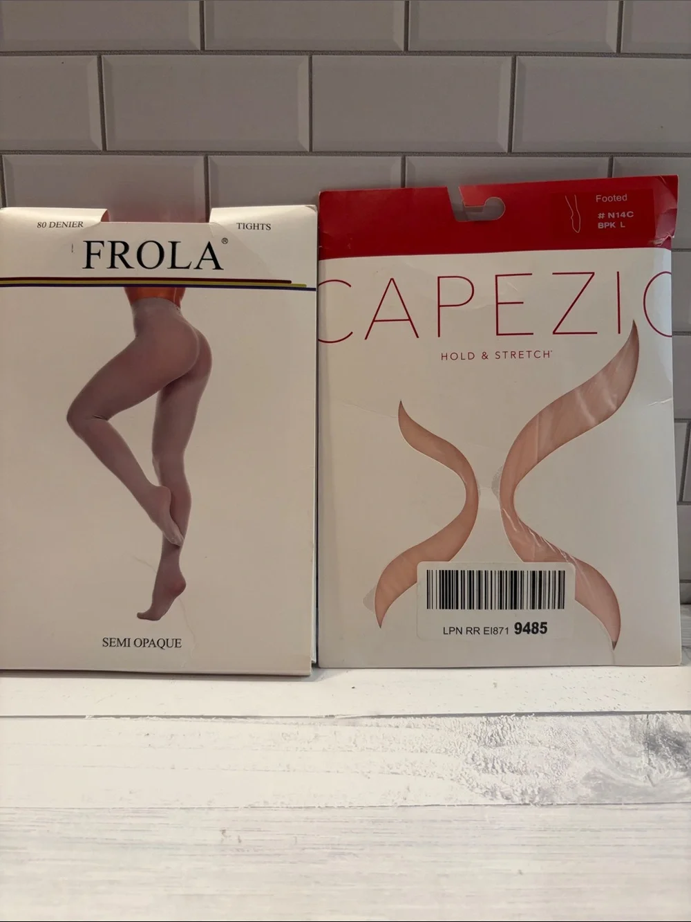 Frola & Capezio Tights Duo - Pink and Red